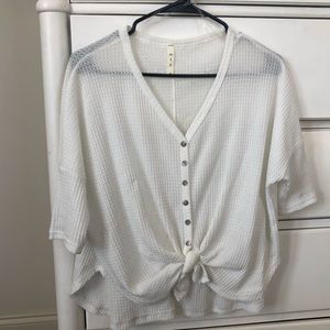 White Button Down Blouse